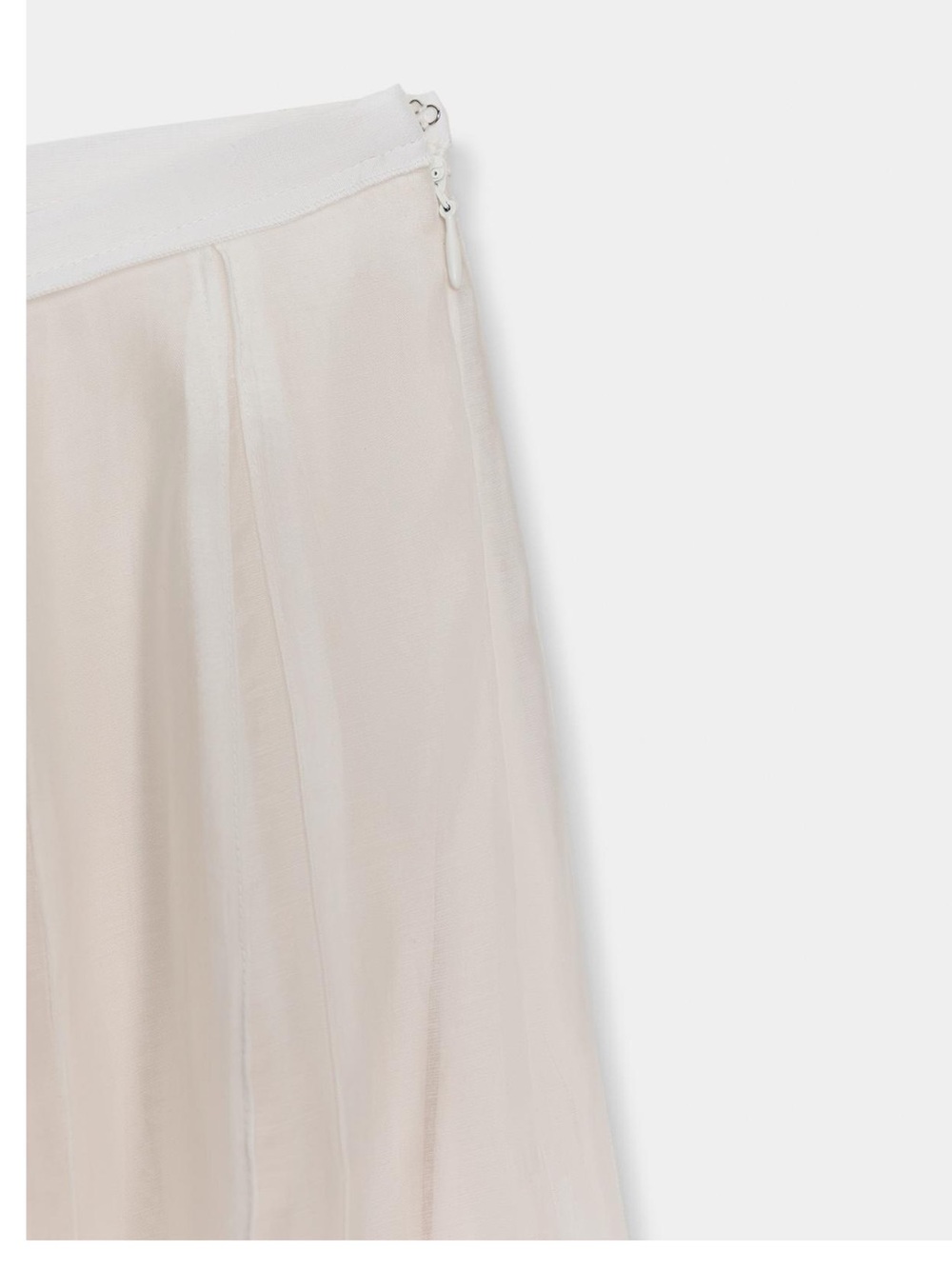 Zara White Pleated Maxi Skirt - Picture 6 of 9